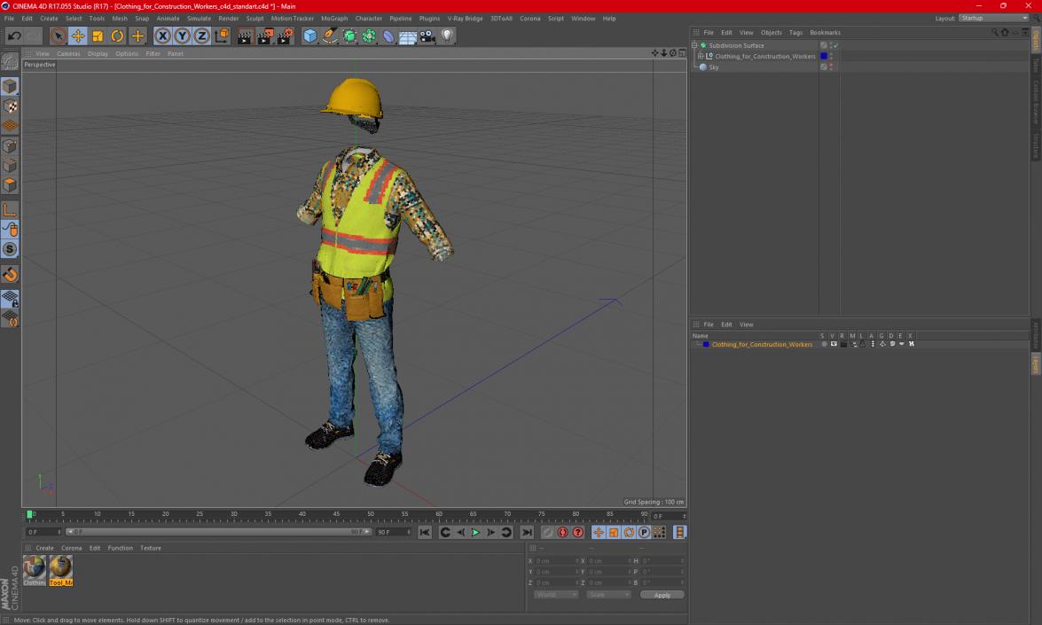 3D Clothing for Construction Workers model