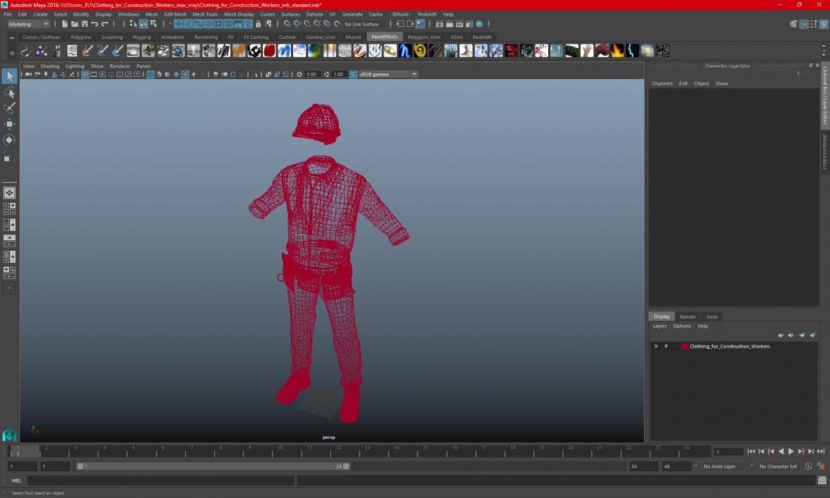 3D Clothing for Construction Workers model