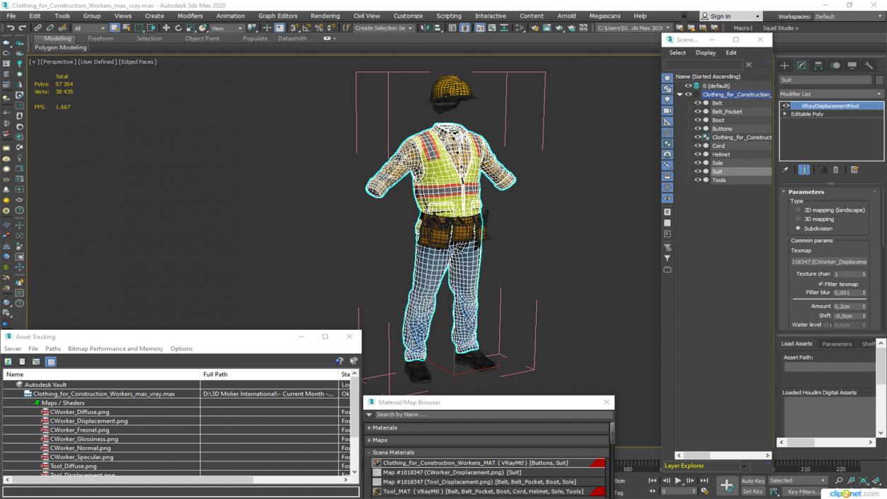 3D Clothing for Construction Workers model