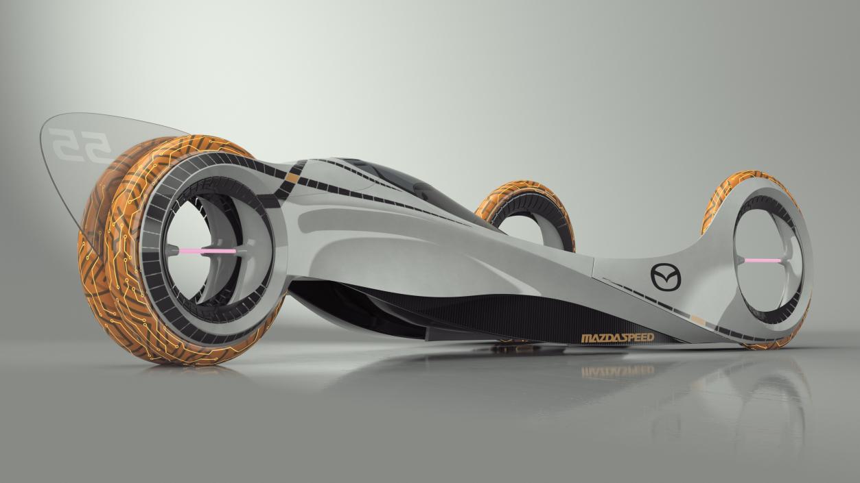 3D model Mazda KAAN Futuristic Race Car