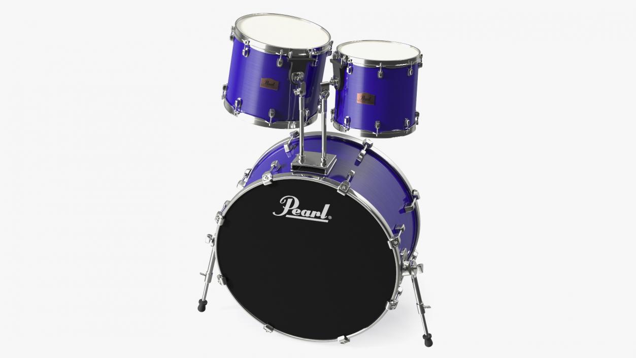 3D Bass Drum and Rack Toms model