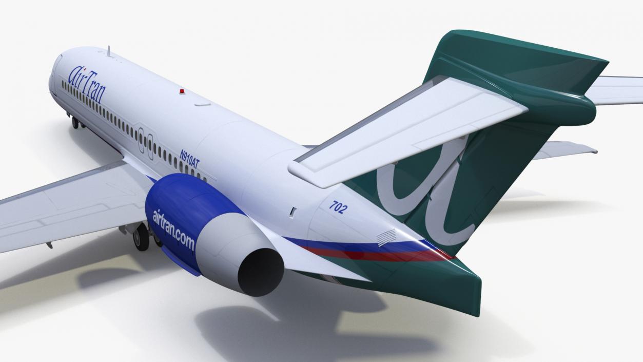 3D Boeing 717 AirTran Airways