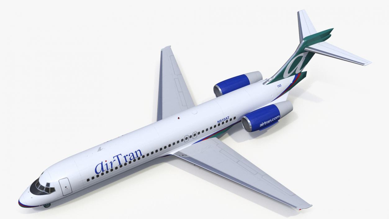 3D Boeing 717 AirTran Airways