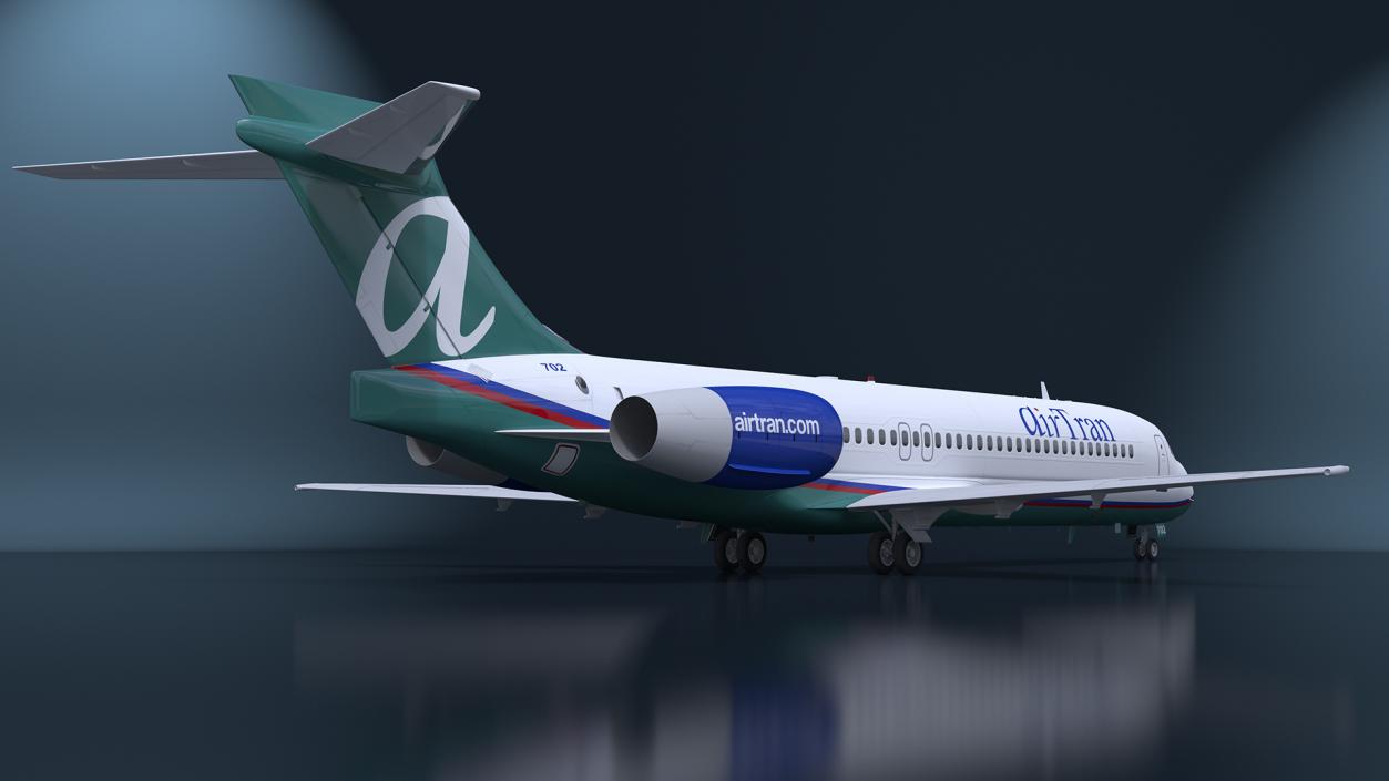 3D Boeing 717 AirTran Airways