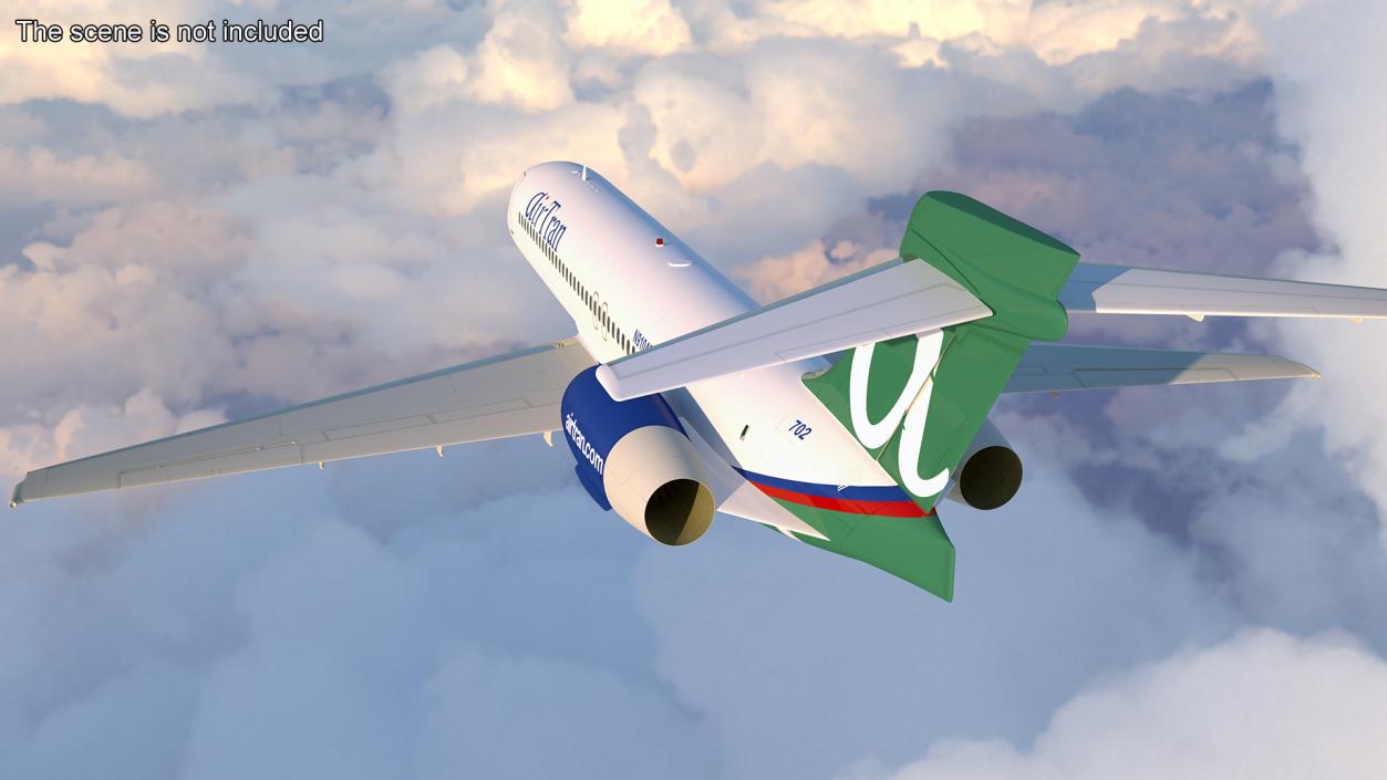 3D Boeing 717 AirTran Airways