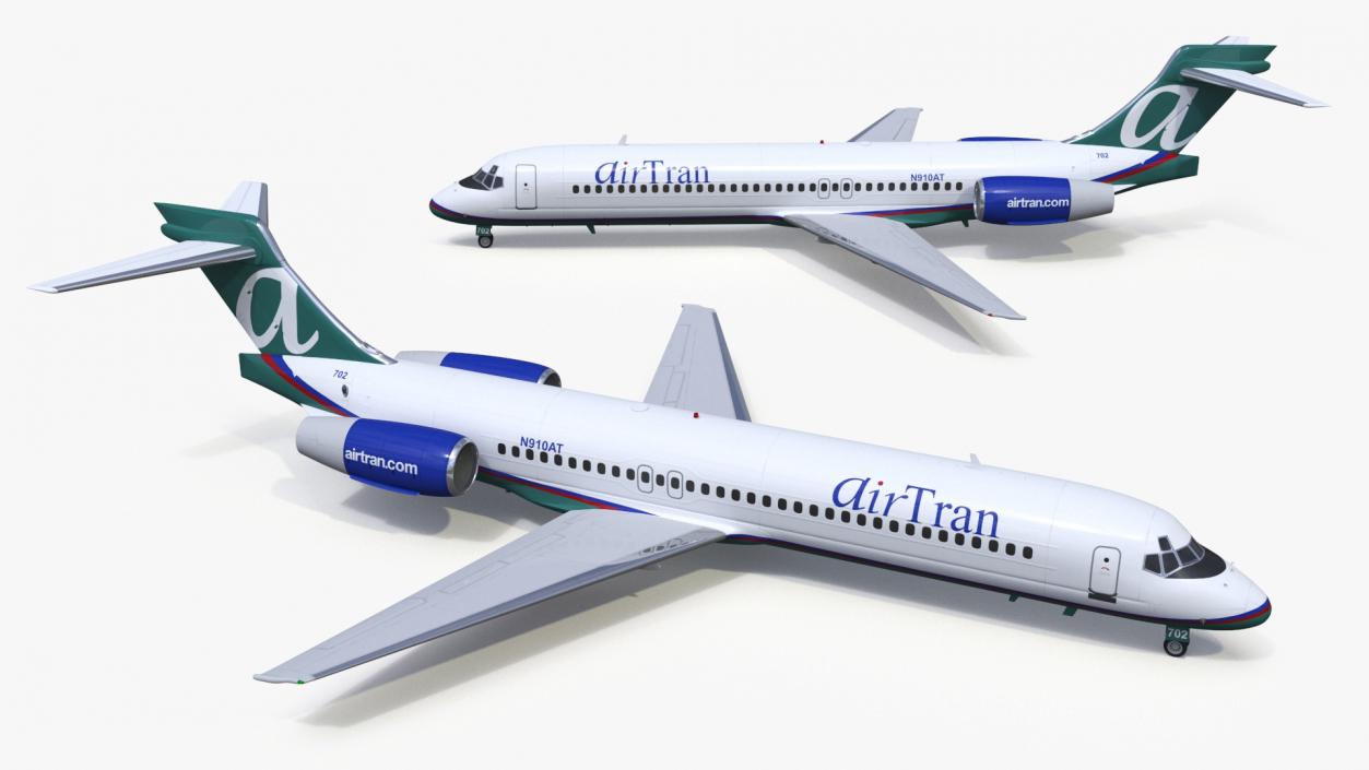 3D Boeing 717 AirTran Airways