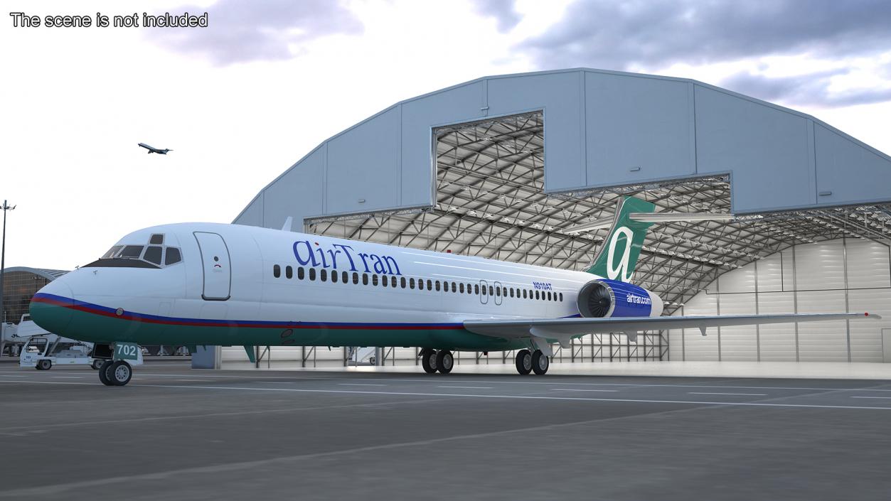 3D Boeing 717 AirTran Airways