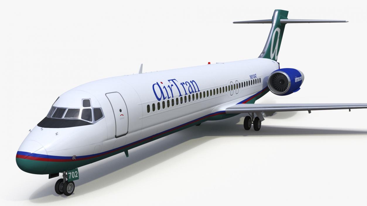 3D Boeing 717 AirTran Airways