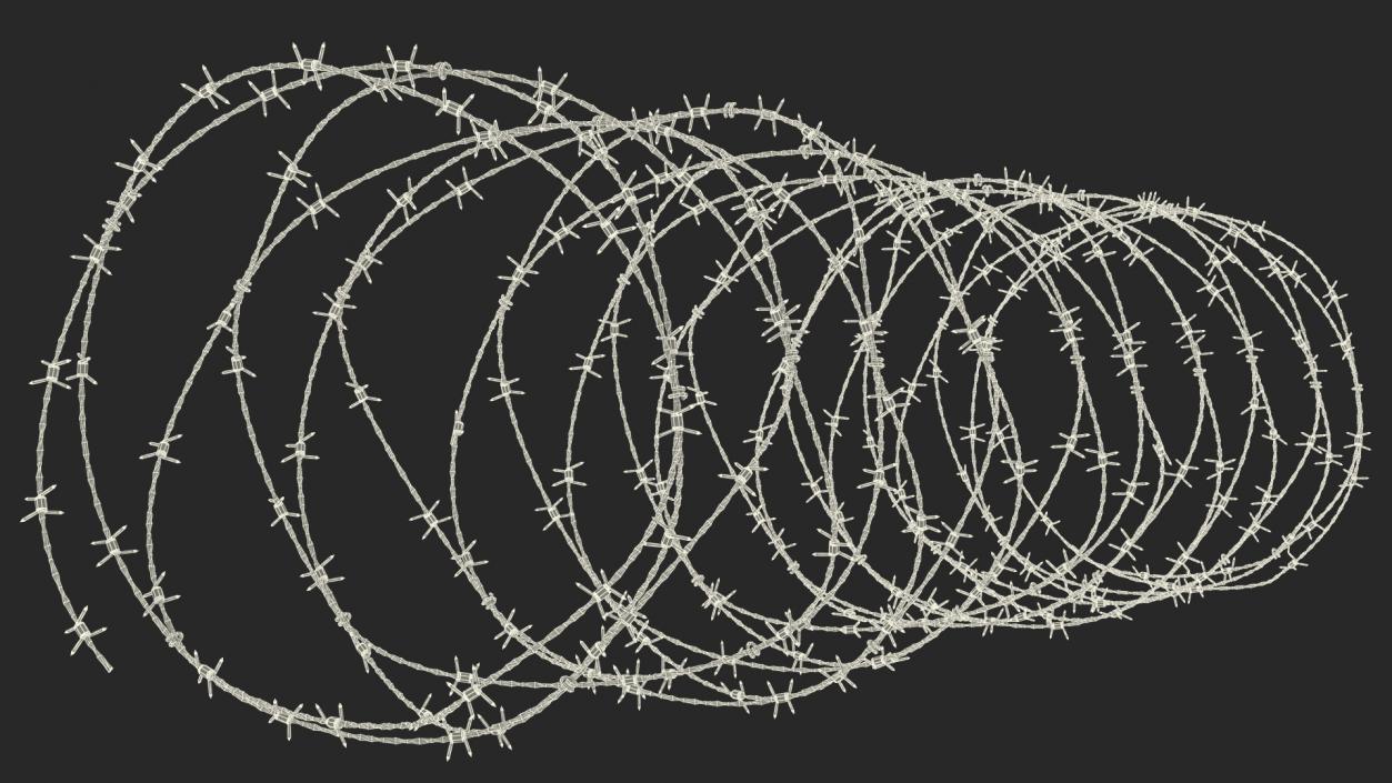 Razor Wire Obstacle 3D model