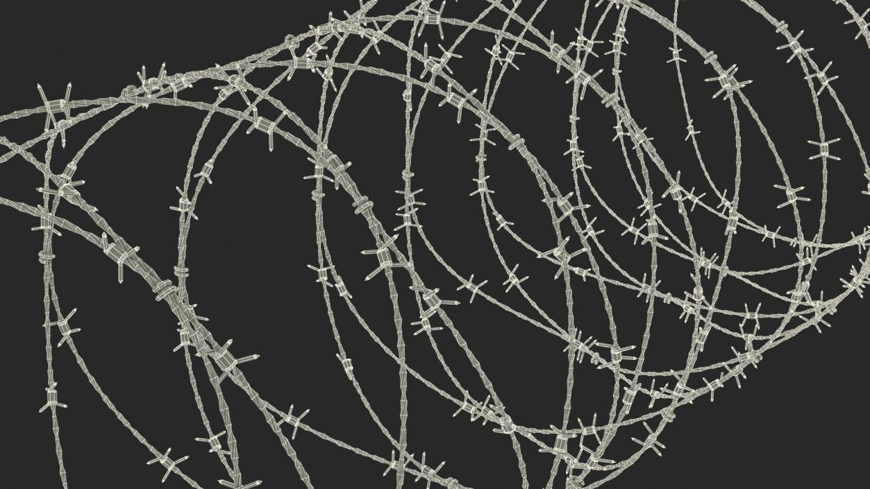 Razor Wire Obstacle 3D model