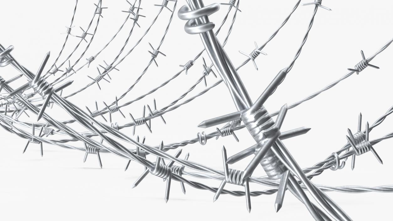 Razor Wire Obstacle 3D model