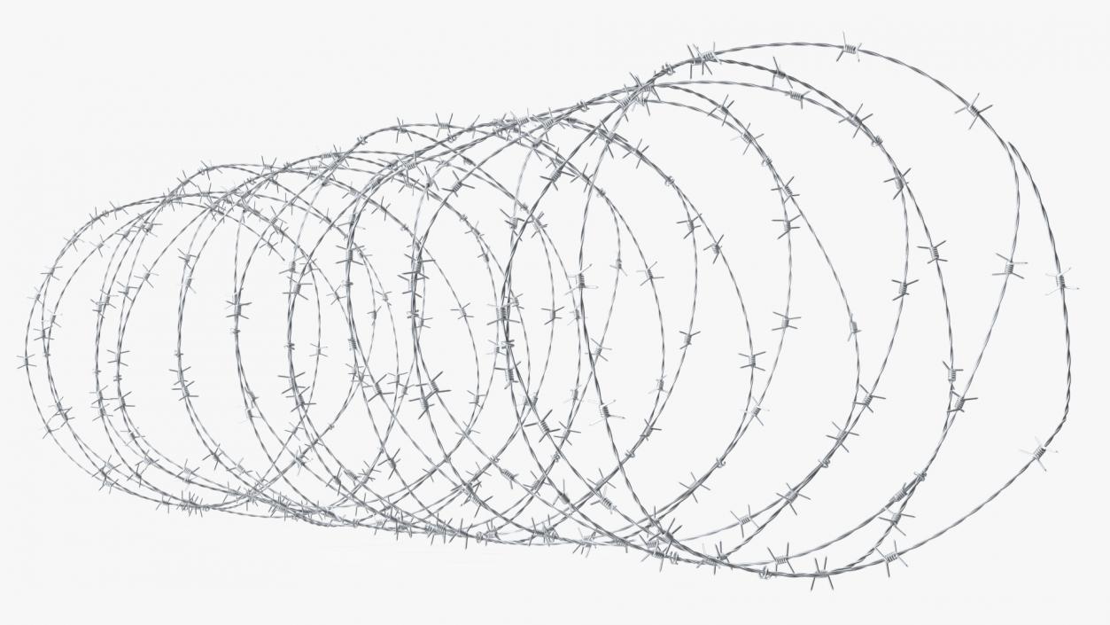 Razor Wire Obstacle 3D model