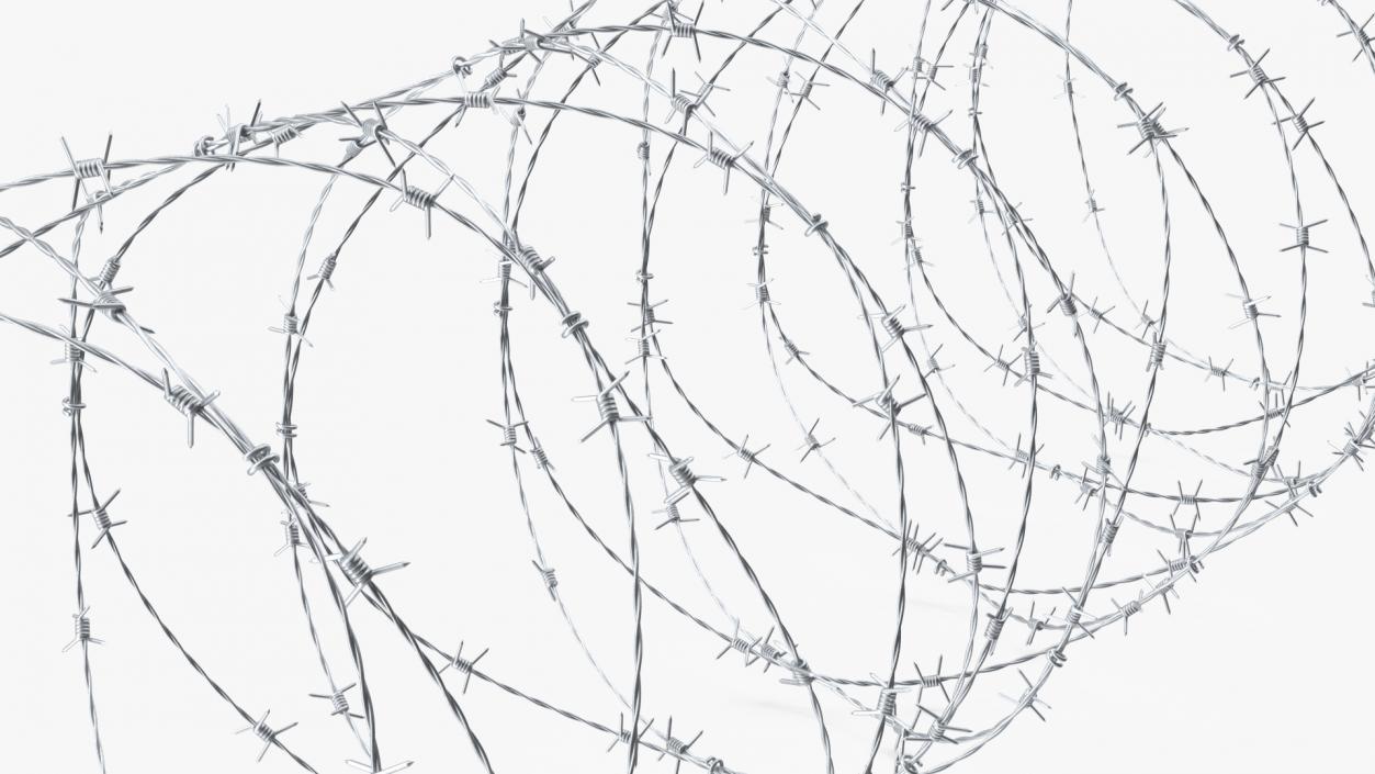 Razor Wire Obstacle 3D model