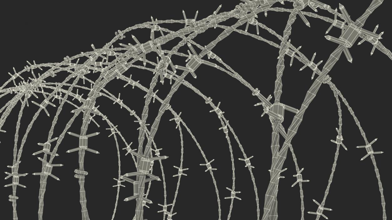 Razor Wire Obstacle 3D model