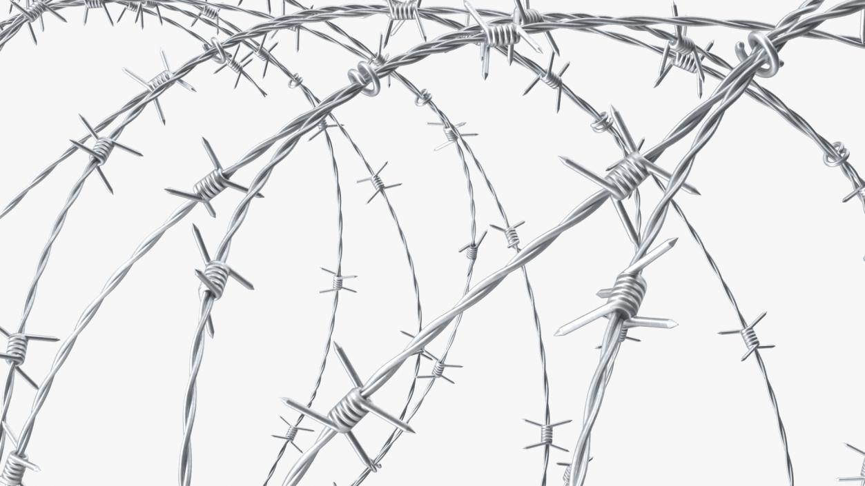 Razor Wire Obstacle 3D model