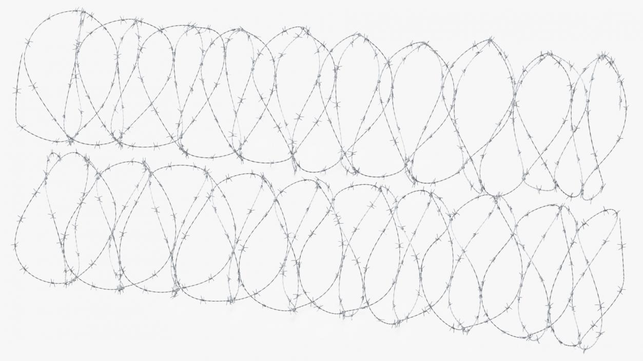 Razor Wire Obstacle 3D model