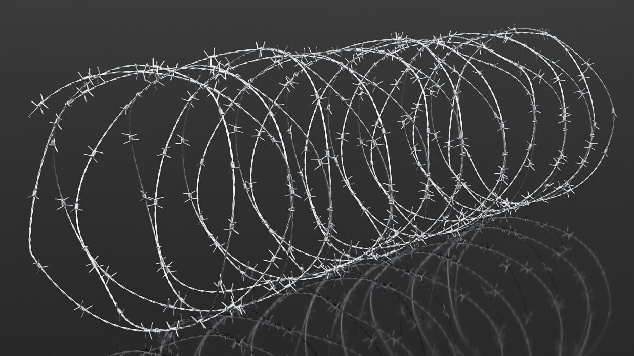 Razor Wire Obstacle 3D model