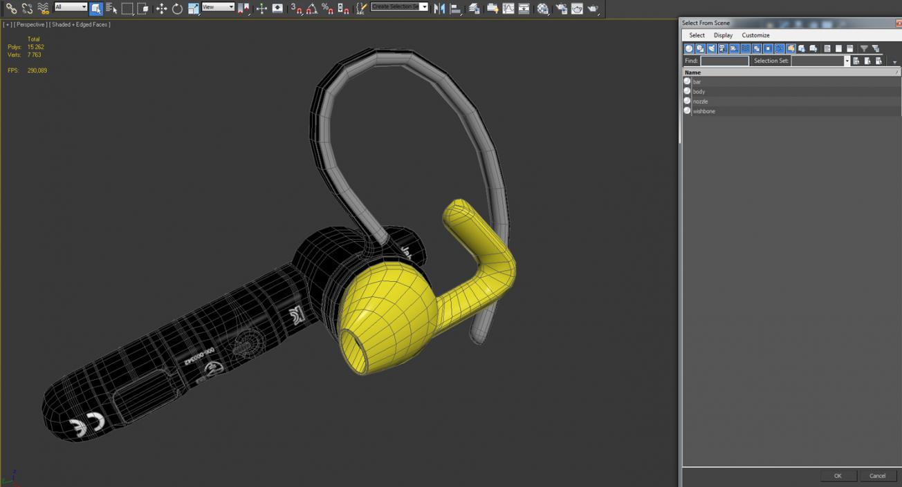 Jabra Steel Industrial Strength Bluetooth Headset 3D model