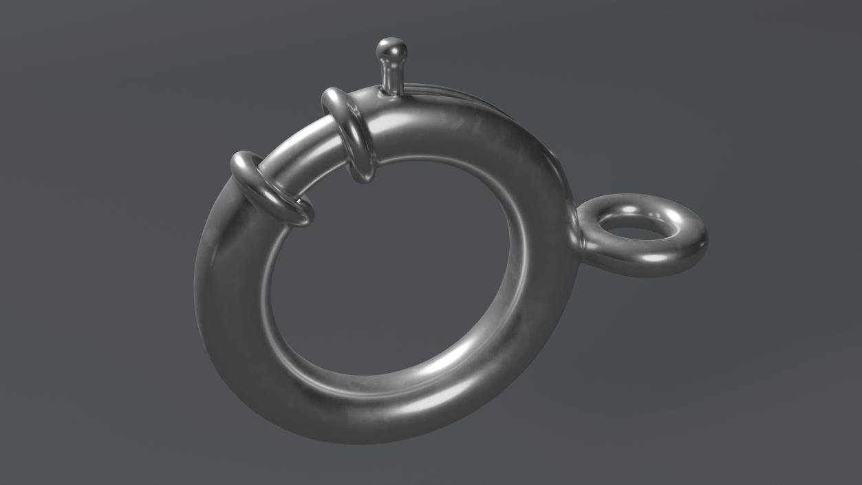 Silver Jewelry Clasps Collection 2 3D model