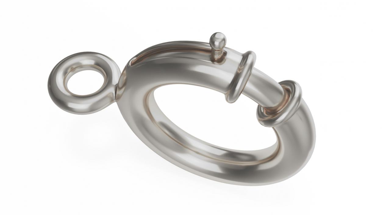 Silver Jewelry Clasps Collection 2 3D model