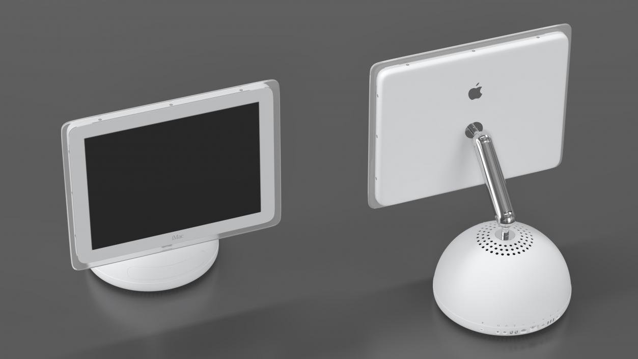 Apple iMac G4 Desktop Computer Rigged 3D