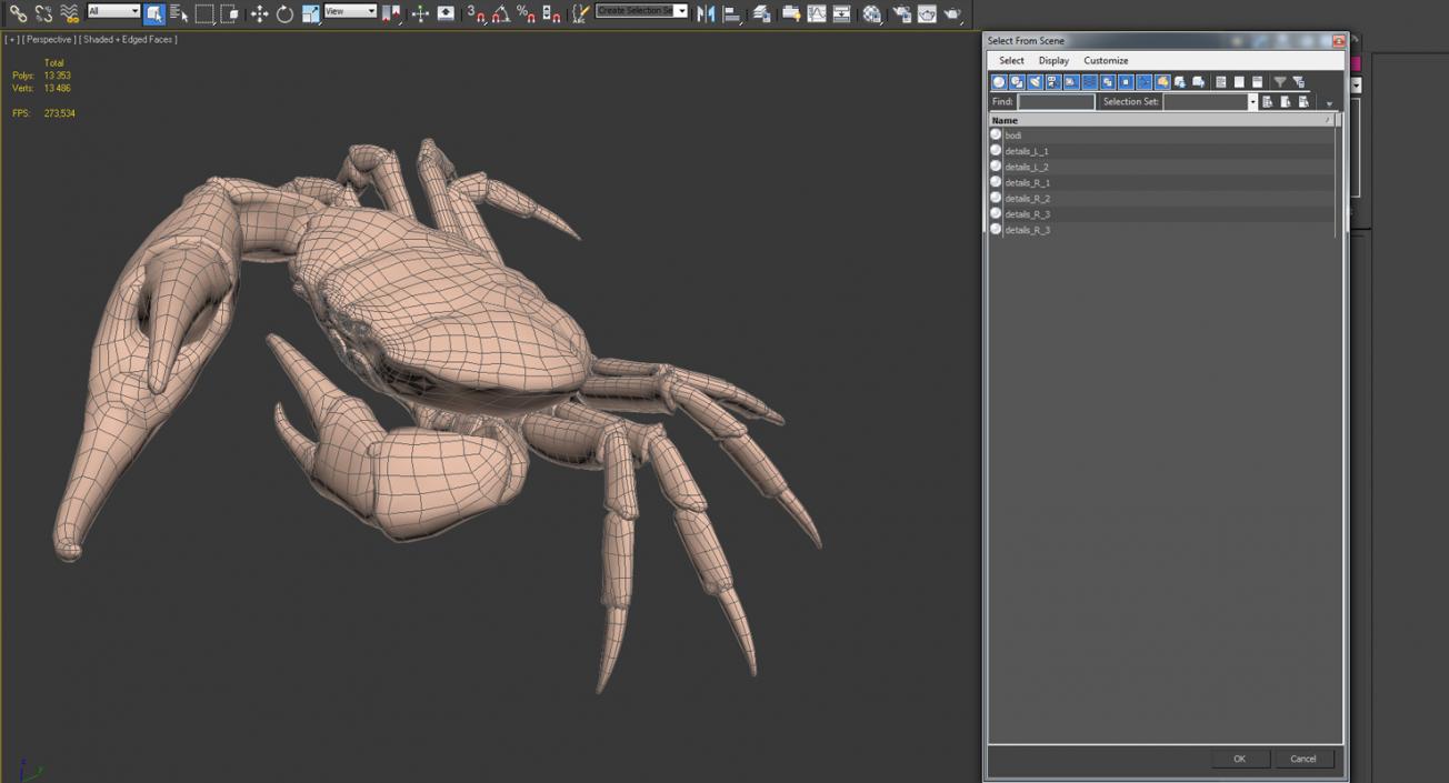 3D model Queen Crab