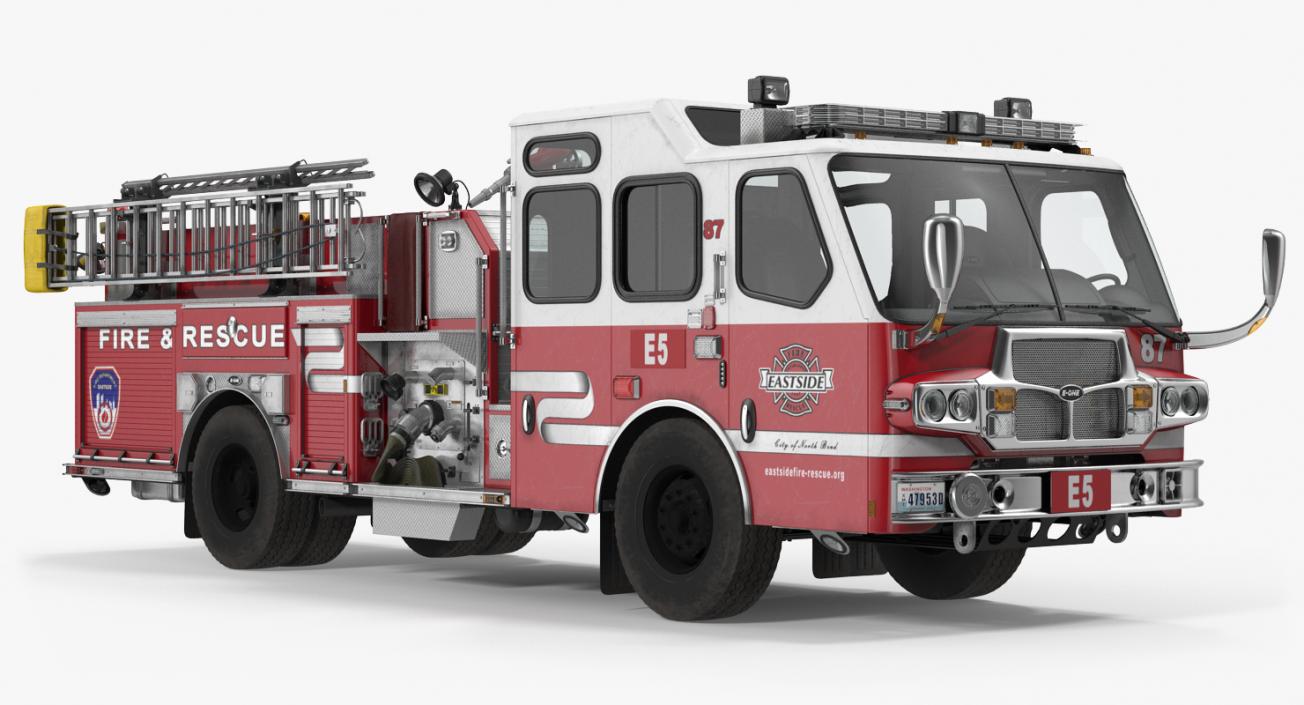 Fire Trucks Collection 6 3D model