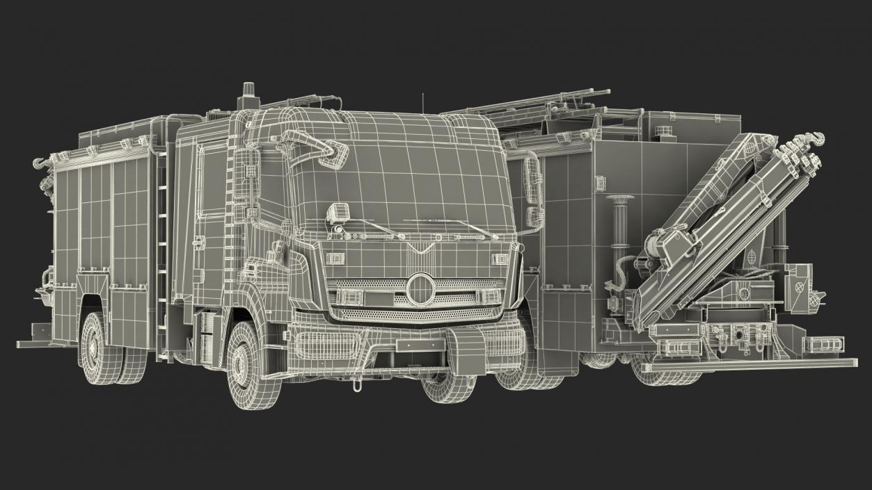 Fire Trucks Collection 6 3D model