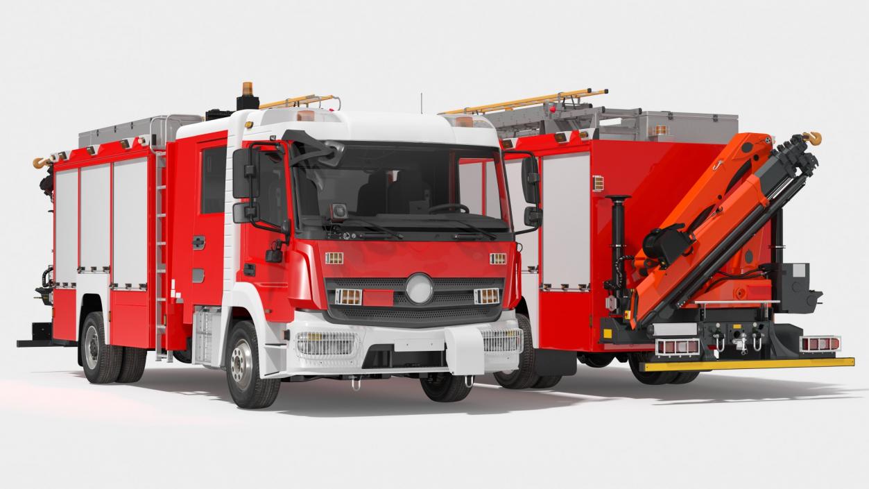 Fire Trucks Collection 6 3D model