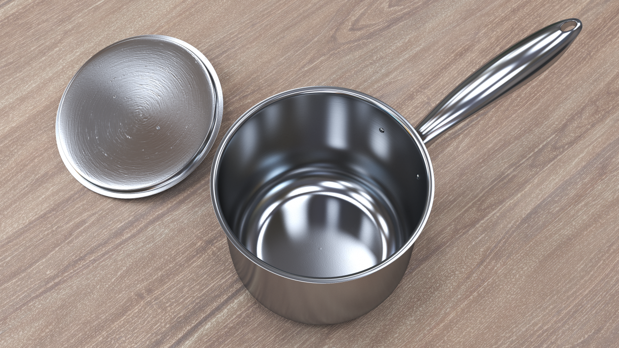 Stainless Steel Saucepan 3D model