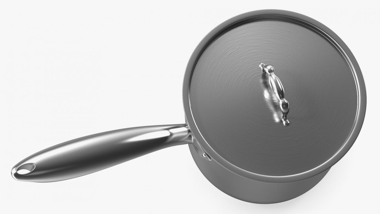 Stainless Steel Saucepan 3D model