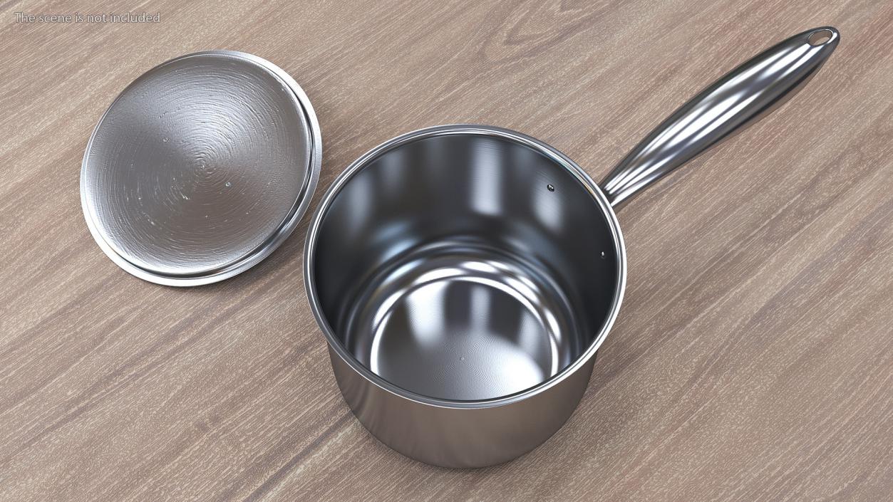 Stainless Steel Saucepan 3D model