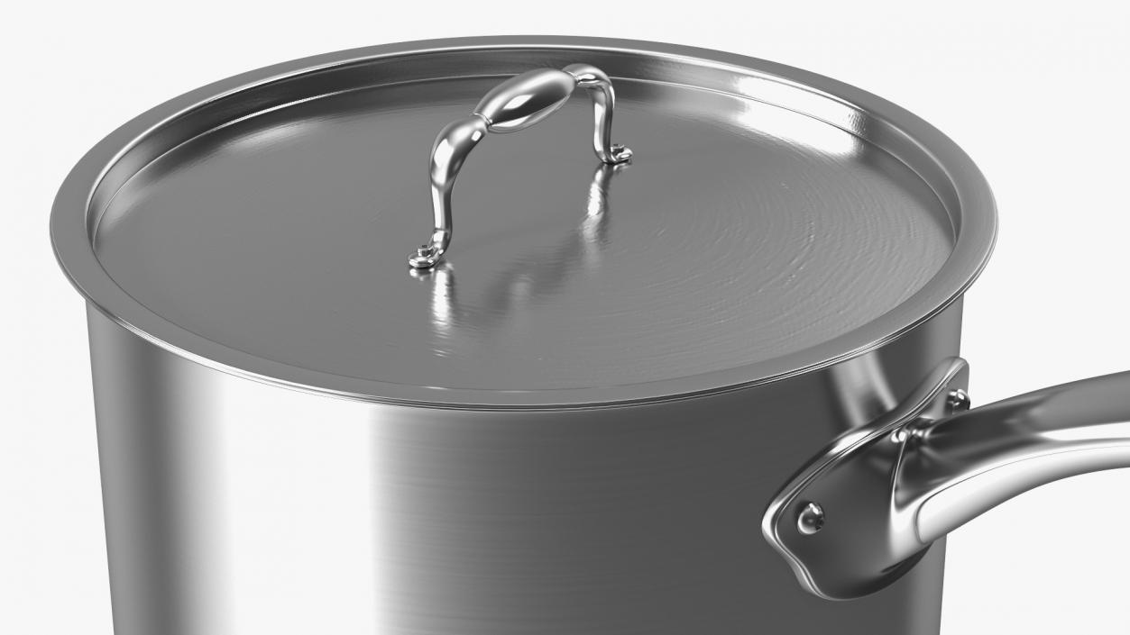 Stainless Steel Saucepan 3D model