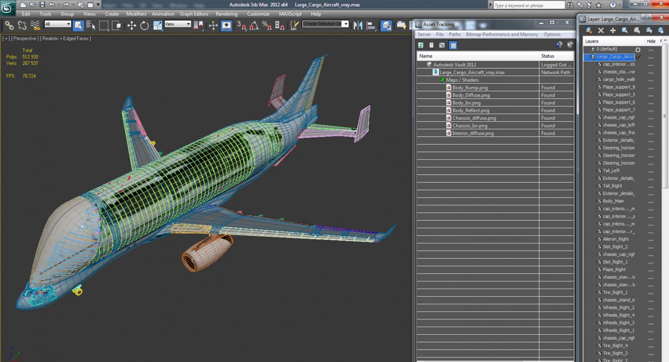 3D model Large Cargo Aircraft