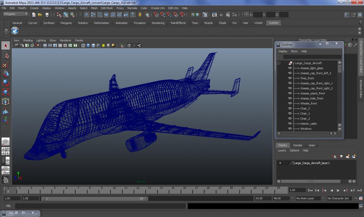 3D model Large Cargo Aircraft