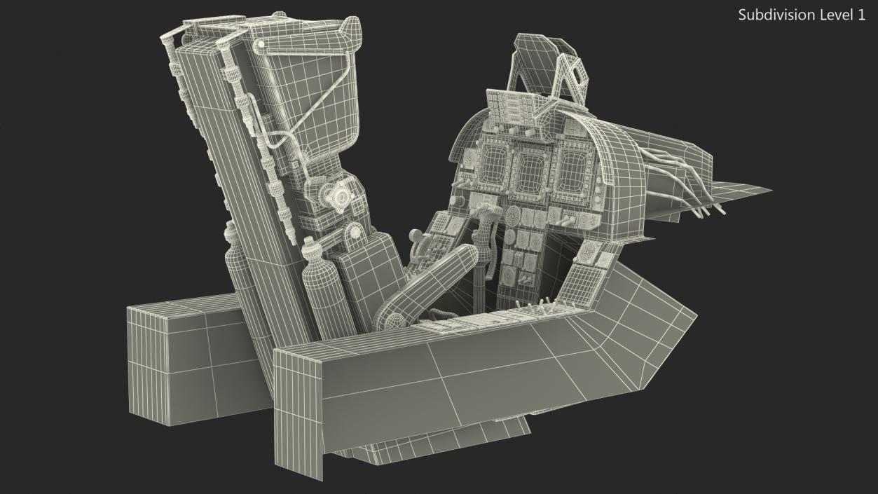 Chengdu J10 A Vigorous Dragon Cockpit 3D