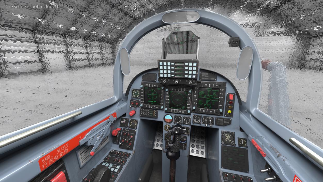 Chengdu J10 A Vigorous Dragon Cockpit 3D