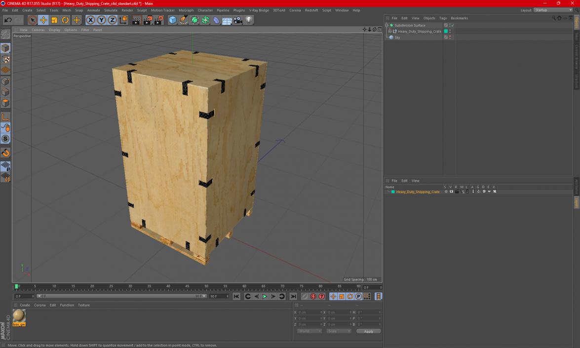 3D model Heavy Duty Shipping Crate