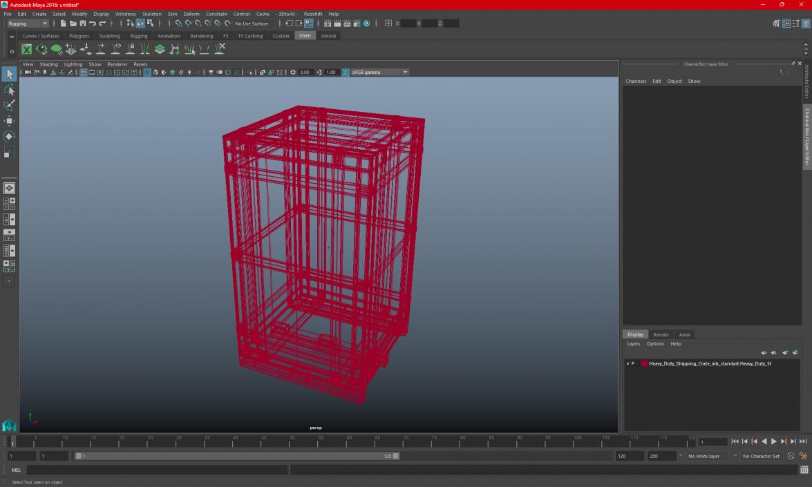 3D model Heavy Duty Shipping Crate