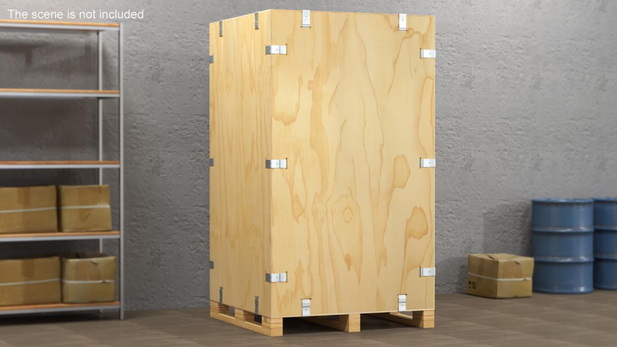 3D model Heavy Duty Shipping Crate