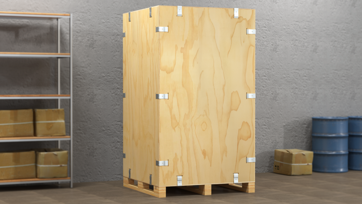 3D model Heavy Duty Shipping Crate