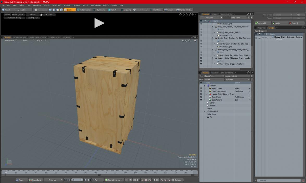 3D model Heavy Duty Shipping Crate