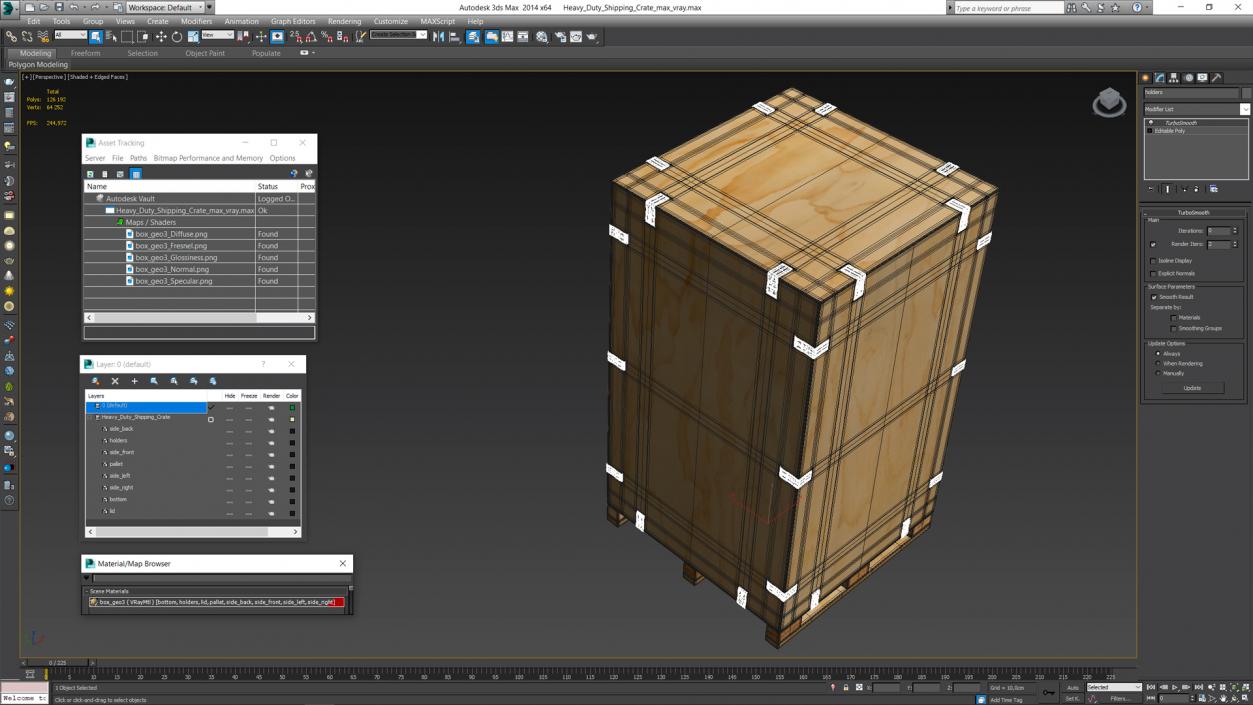 3D model Heavy Duty Shipping Crate