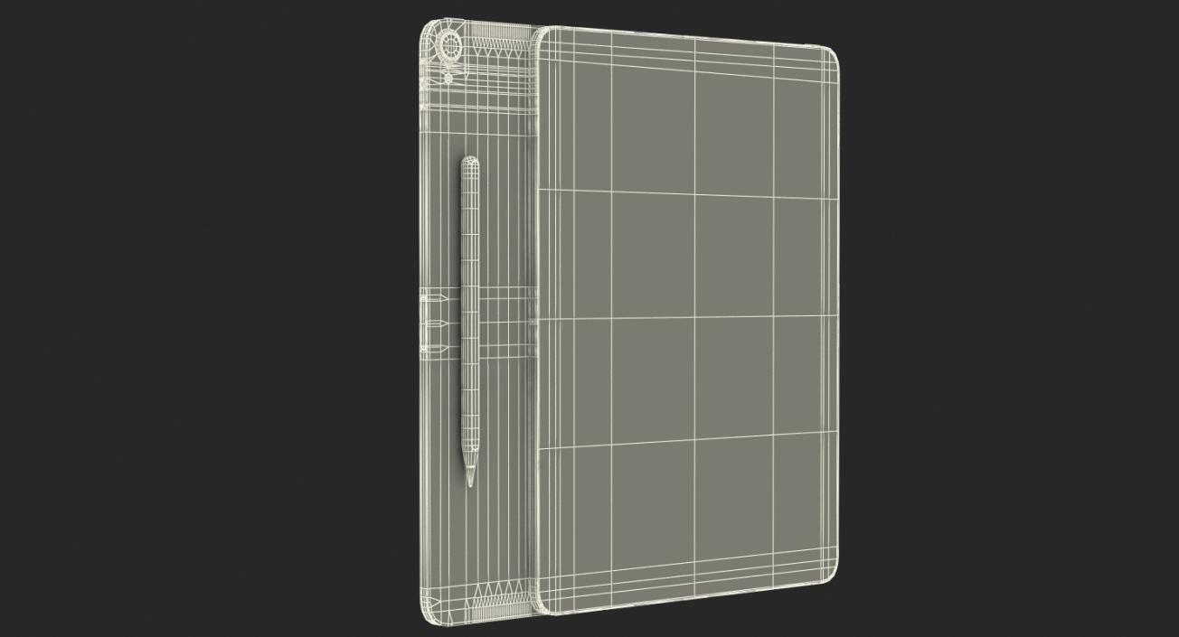 3D model Silver iPad Pro 2019