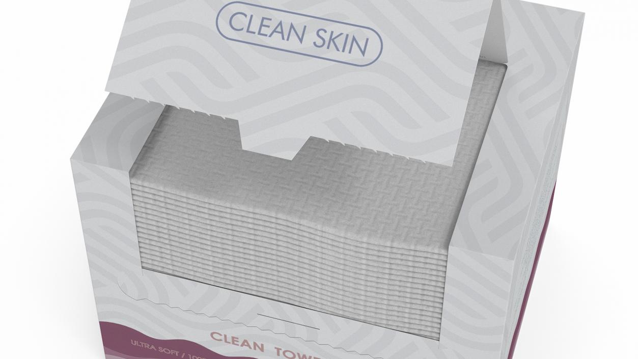 3D Pack of Clean Paper Towels