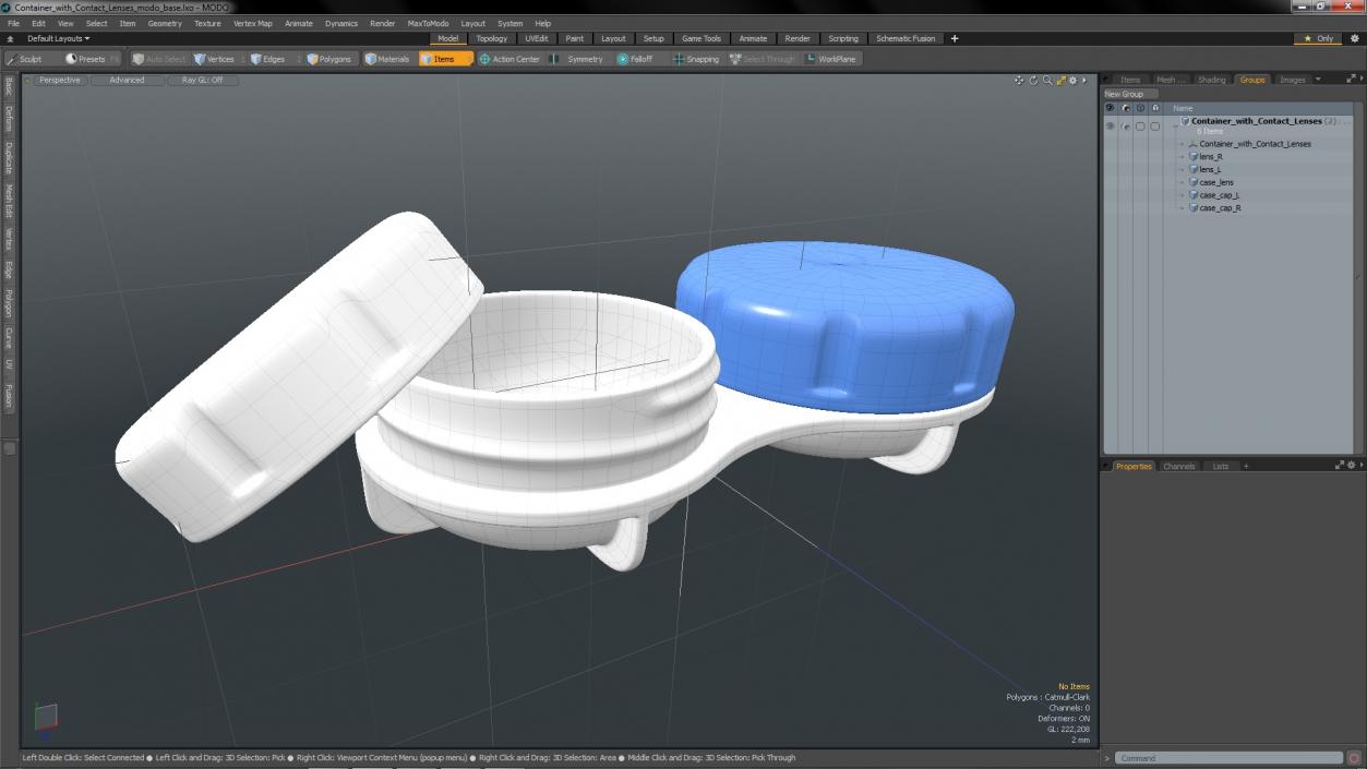 Container with Contact Lenses 3D model