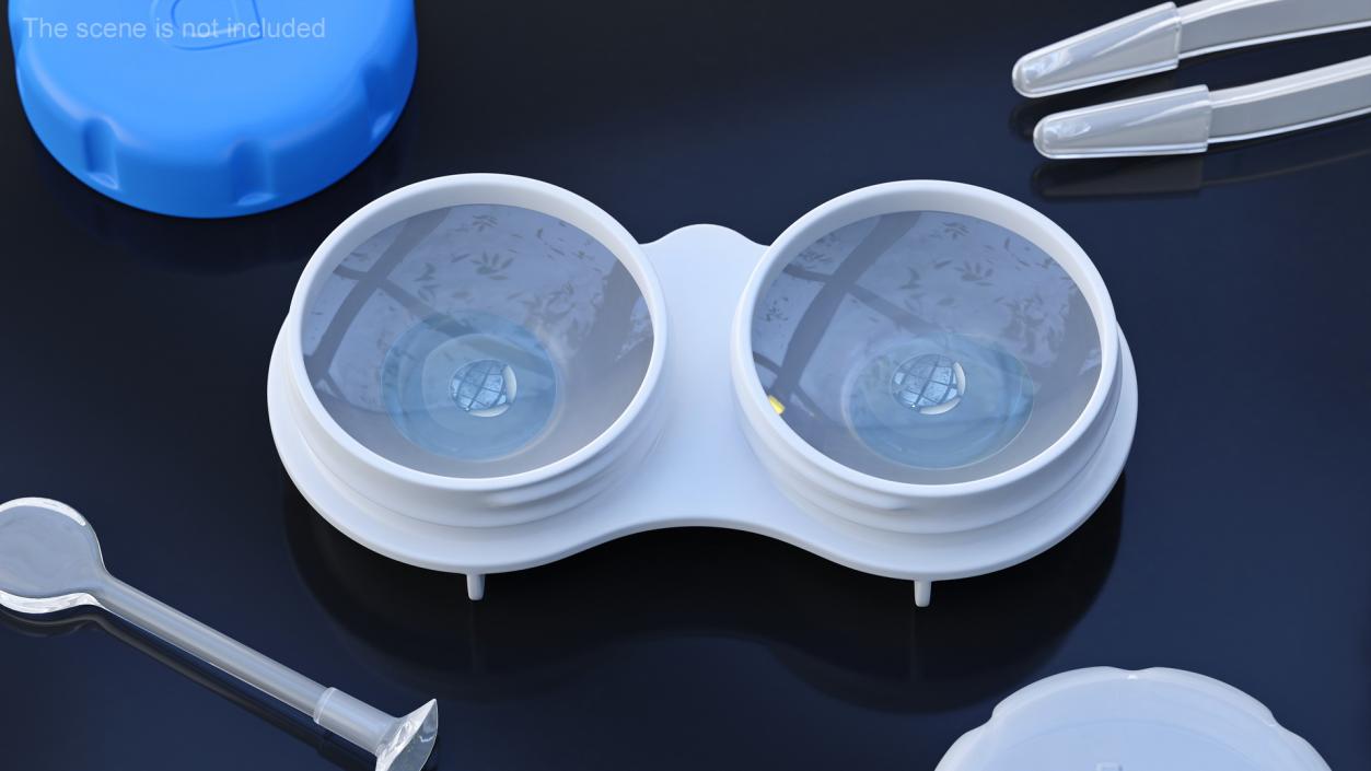 Container with Contact Lenses 3D model