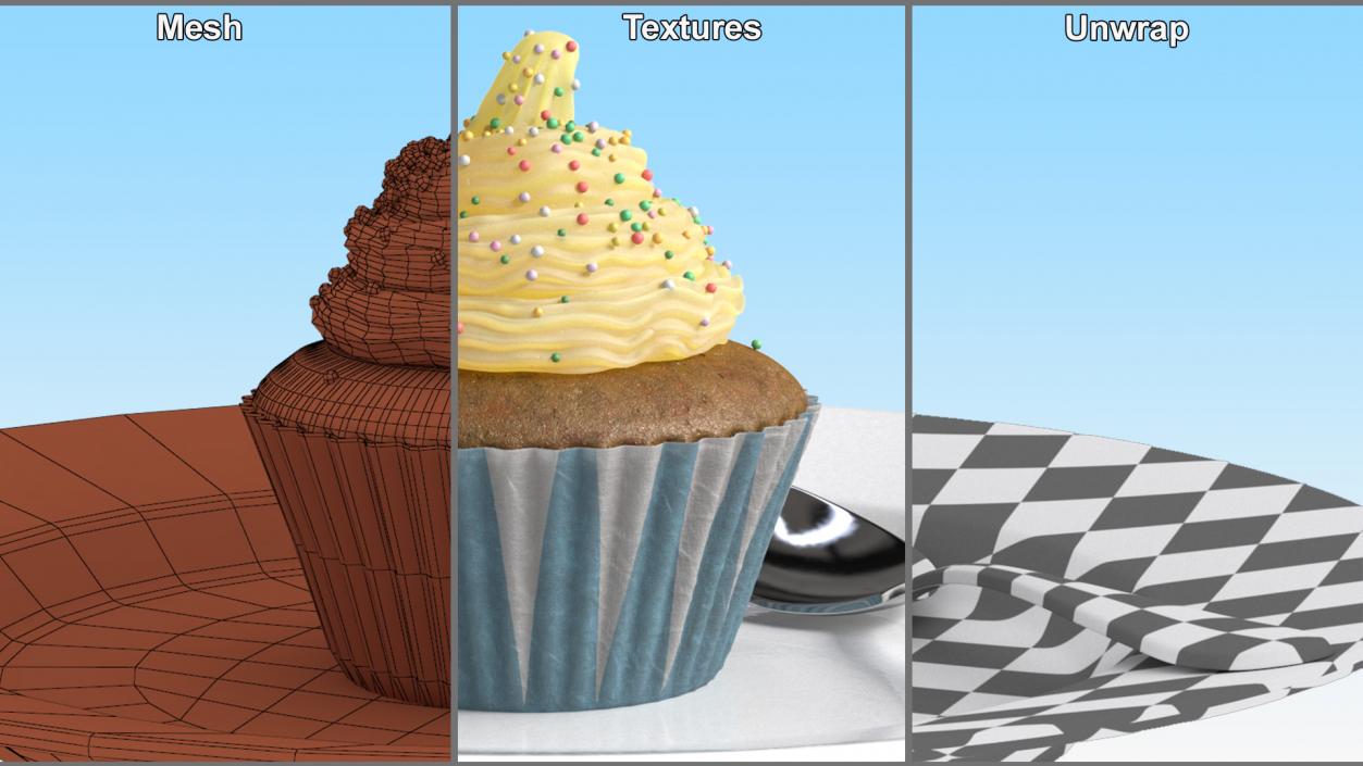 Cupcake Dessert 2 3D