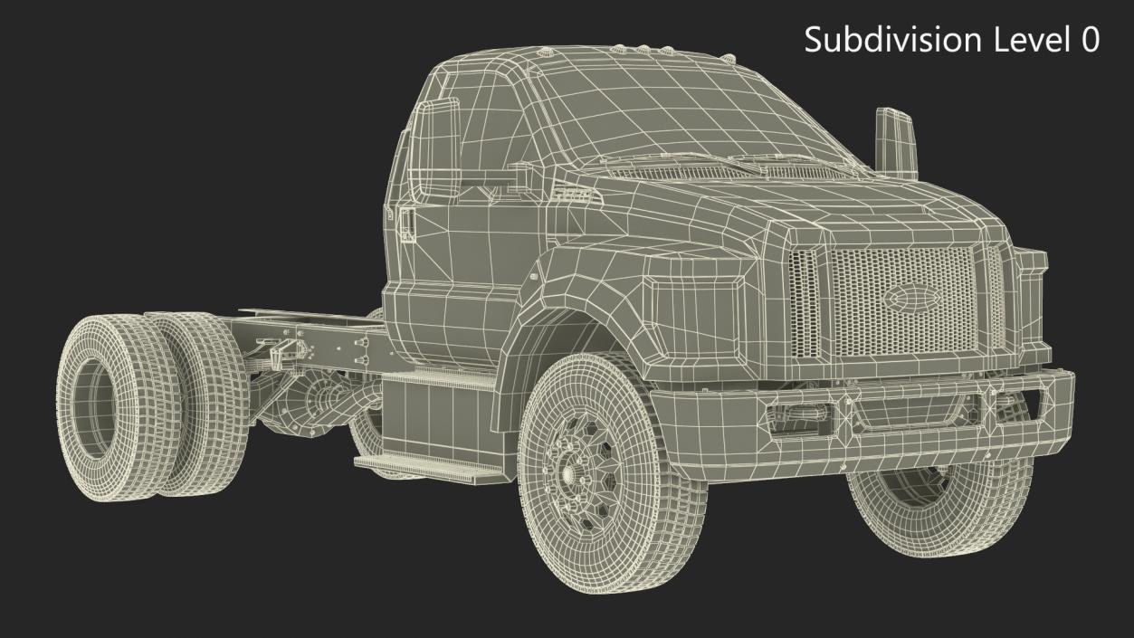 Ford F-650 Crew Cab Chassis 3D