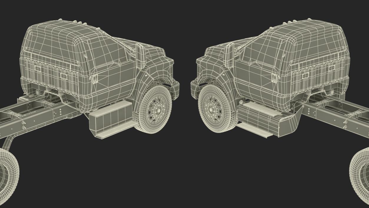 Ford F-650 Crew Cab Chassis 3D